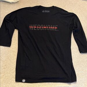 We Go Home “Always Beside You” Three Qtr Sleeve Red Line Shirt